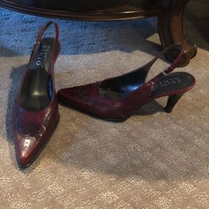 Franco Sarto size 9 red heel